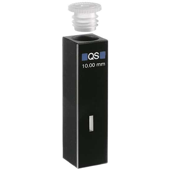 Cole-Parmer Quartz Ultra-Cuvette, Micro, UV/Visible, 100 uL, 10 mm Path; 1/EA