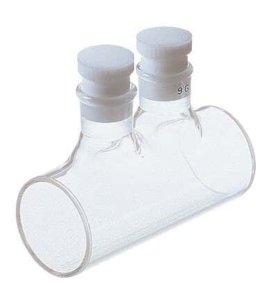 Cole-Parmer Cylindrical Cuvettes with PTFE Resin Stoppers, Quartz, 14.1 mL
