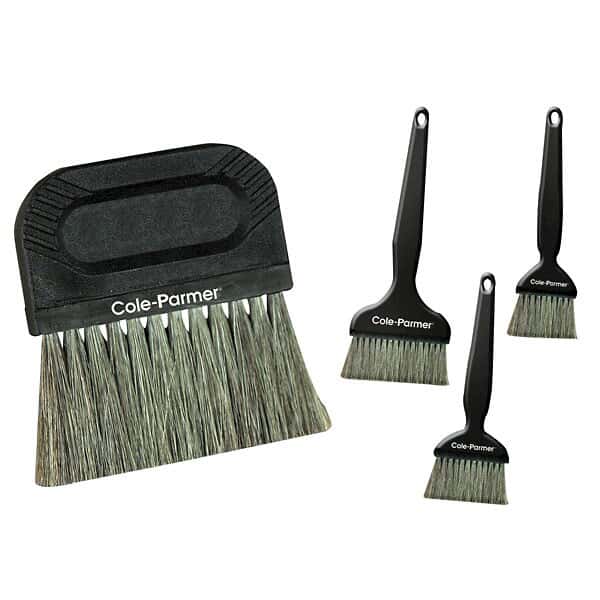 ColeParmer StaticAway Brush, 6" Handle x 4 x 3" Brush; 1/Pk from Cole