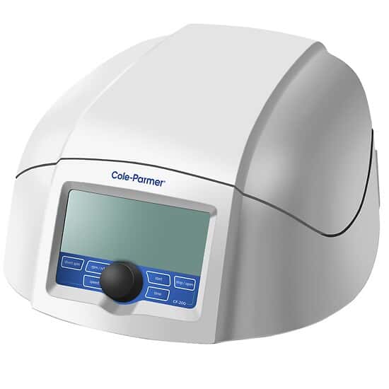 Cole-Parmer CF-200 Microcentrifuge, 500 to 15,000 rpm; 100 to 240 VAC, 50/60 Hz