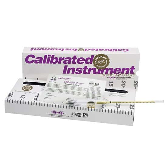 Cole-Parmer Individually Calibrated 19/31 Degree API ASTM 3H Hydrometer