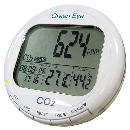 Data Logging Carbon Dioxide Monitor with Temperature and Humidity from