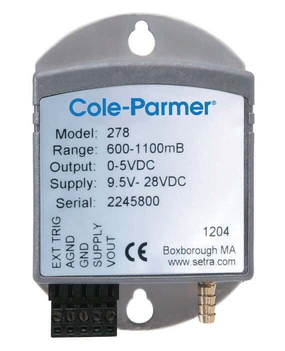 Cole-Parmer Barometric Pressure Transmitter, 800 to 1100 hPa/mb