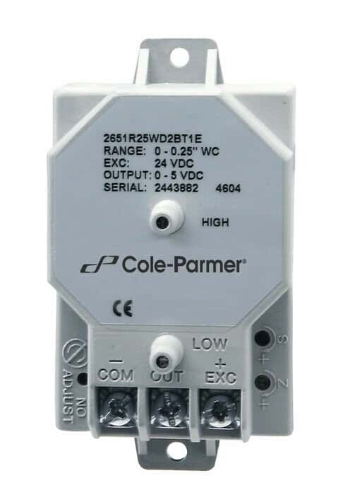 Cole-Parmer Very-Low Differential Transducer; 0 to 5