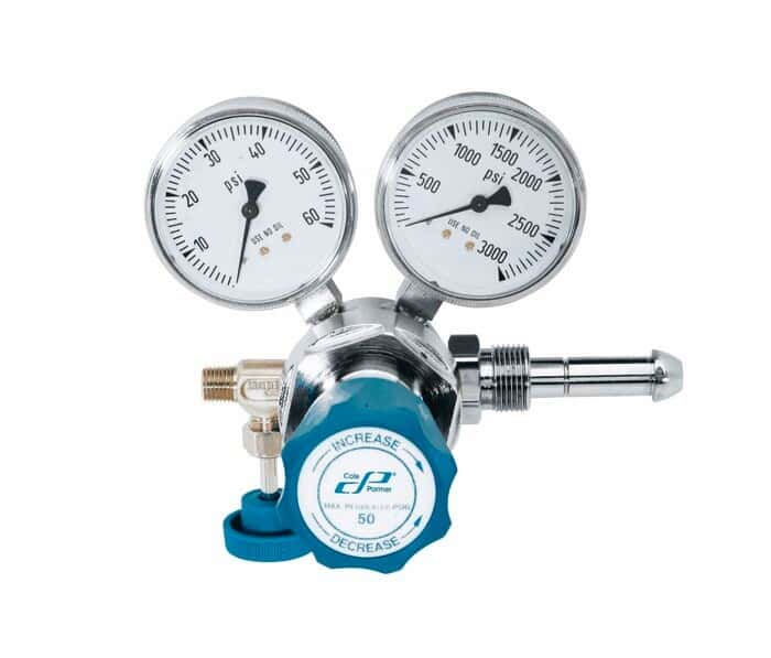 Cole-Parmer Single-stage Regulator, 1000 scfh Capacity, 580 CGA fitting