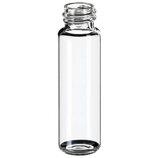 Cole-Parmer Headspace Vial, Glass, 18 mm, Screw Neck, Round Bottom, 20 mL; 1000/pk