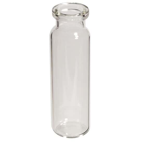 Cole-Parmer Headspace Vial, Glass, 20 mm, Crimp Neck, Round Bottom, CTC Compatible, 20 mL; 1000/pk