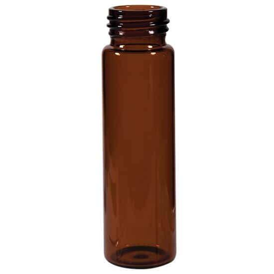 Cole-Parmer EPA Screw Vial, 40ml, 24mm, Amber Glass; 1000/pk