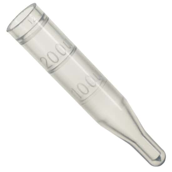 Cole-Parmer Limited-Volume Insert, Polypropylene, Conical Bottom, 0.1 mL; 1000/pk