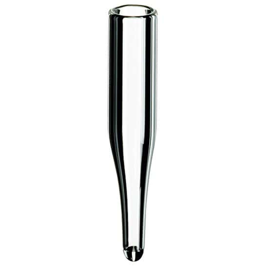 Cole-Parmer Limited-Volume Insert, Glass, Conical Bottom, Silanised, 0.1 mL 1000/pk