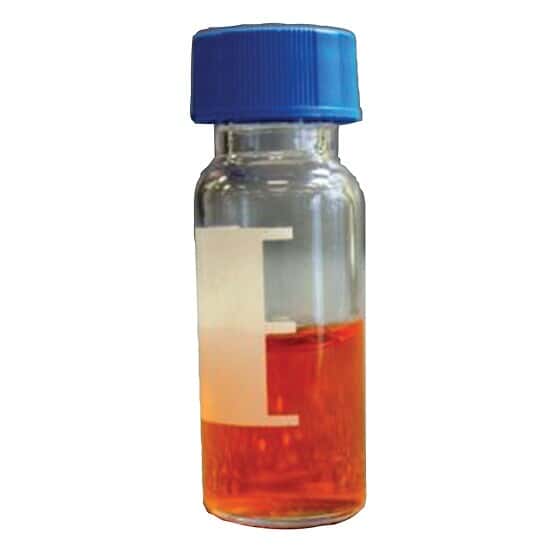 Cole-Parmer Vial and Cap Kit, 2 mL, Screw Top Glass Vials with Label, Pre-Slit PTFE/Silicone Septa, Mass Spec Quality; 100/pk