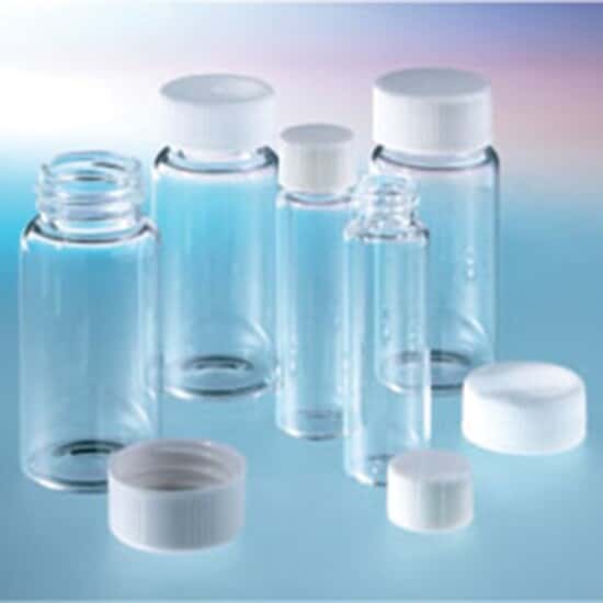 ColeParmer Scintillation Vial, Screw Top, Clear Glass, 20 mL, with