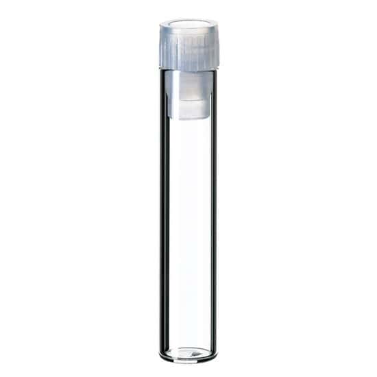Cole-Parmer Shell Vial, 8 mm, Glass, Flat Bottom, 1 mL, without Insertion Barrier; 1000/pk