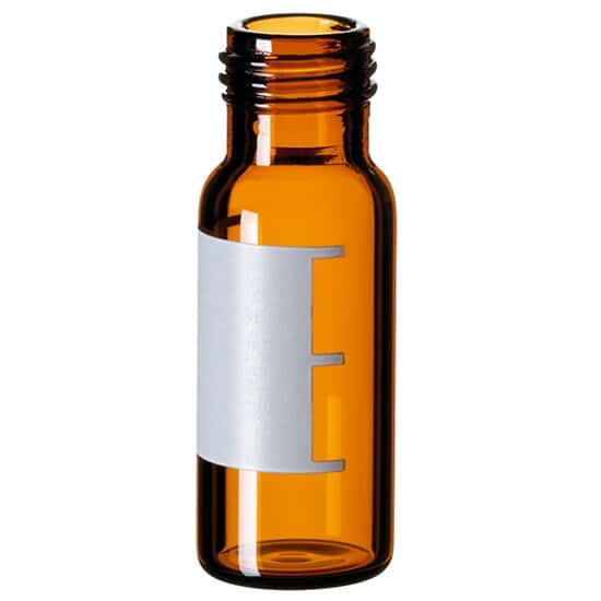 Cole-Parmer Vial, 2 mL, Amber Glass with Label, 9 mm Short Thread; 1000/pk