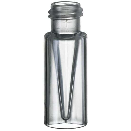 Cole-Parmer Vial, 0.3 mL, TPX PMP with Fused PP Micro Insert, 9 mm Short Thread; 1000/pk