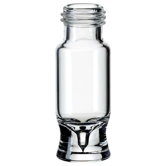Cole-Parmer Vial, 0.9 mL, Glass, Total Recovery, 9 mm Short Thread; 1000/pk
