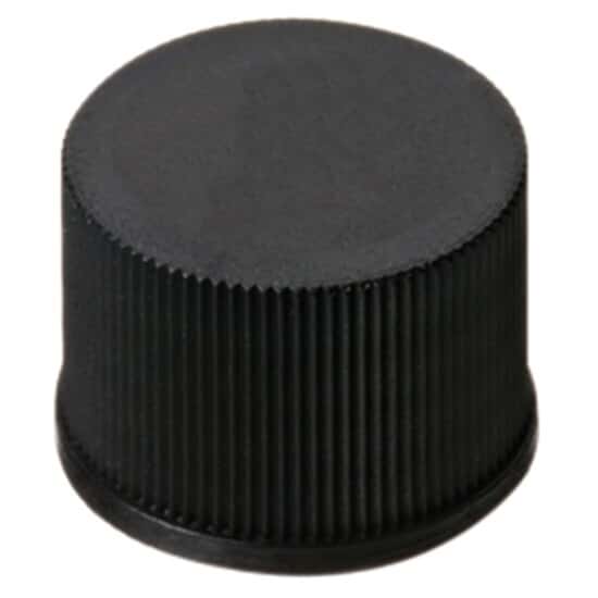 Cole-Parmer Screw Cap, Polypropylene, Black, 10 mm, Closed, No Septa; 1000/pk