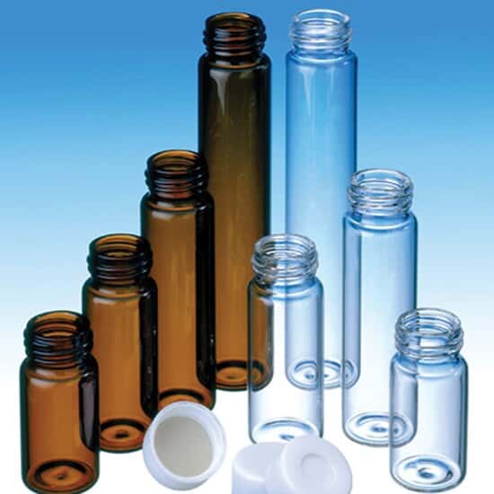 Cole-Parmer EPA Screw Cap, 24mm, White Polypropylene, Closed, Butyl Red/PTFE Grey Septa; 1000/pk
