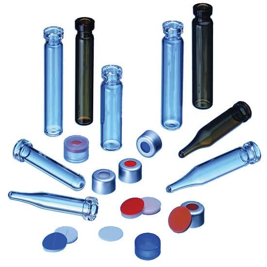 Cole-Parmer Silver Aluminum Crimp Cap, 8 mm Dia., Silicone/PTFE Septum; 1000/PK