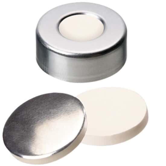 コールパーマー Cole-Parmer Silver Aluminum Crimp Cap, 20 mm Dia., Silicone