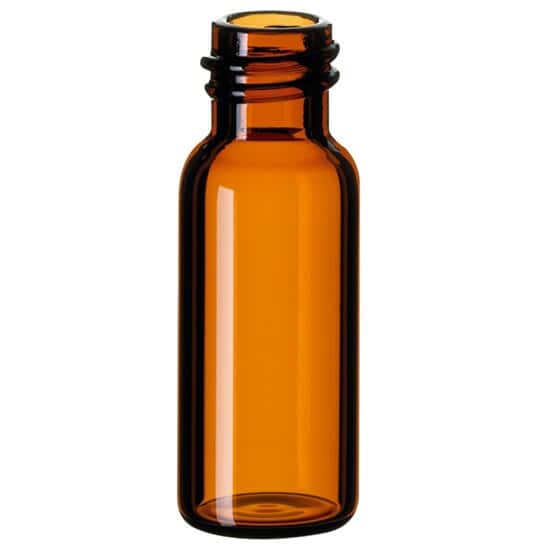 Cole-Parmer Screw-Thread Vial, Amber Glass, 2 mL, 8 mm; 1000/pk