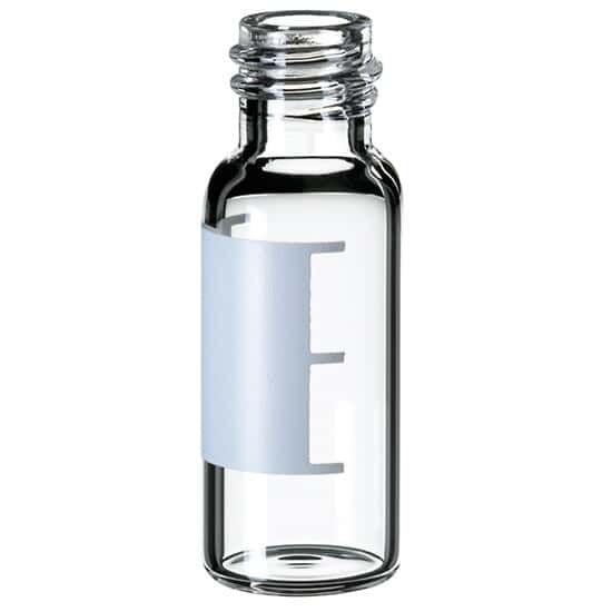 Cole-Parmer Screw-Thread Vial, Glass with Label, 2 mL, 8 mm; 1000/pk