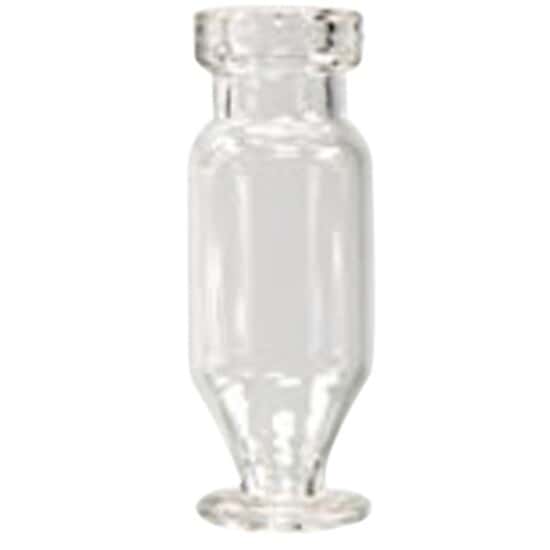 Cole-Parmer Snap Top Vial, Amber Glass, Champagne Style, 1.5 mL, Neck Dia. 11 mm; 1000/pk