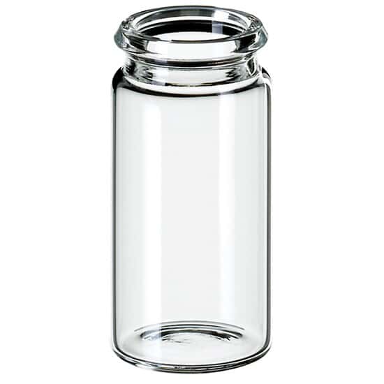 Cole-Parmer Snap Top Vial, Glass, 10 mL, Neck Dia. 18 mm; 1000/pk
