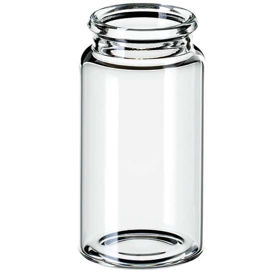 Cole-Parmer Snap Top Vial, Glass, 15 mL, Neck Dia. 22 mm; 1000/pk