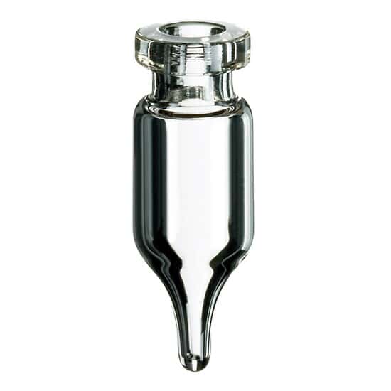 Cole-Parmer Crimp Vial, Glass, 1.1 mL, 11 mm, Conical Bottom; 1000/pk