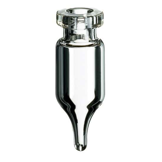 Cole-Parmer Crimp Vial , Glass, 0.9 mL, 11 mm, Conical Bottom; 1000/pk