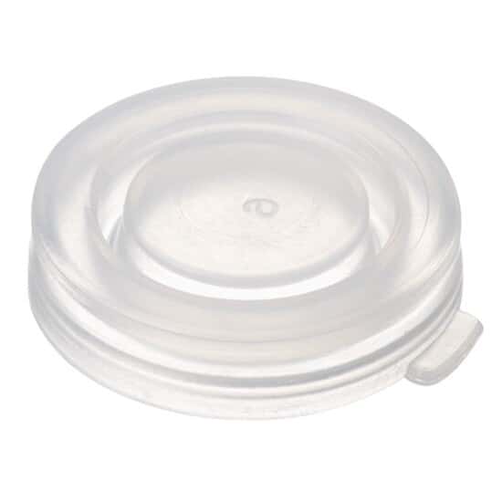 Cole-Parmer Snap Cap, Polyethylene Closed Top, Transparent, 22 mm; 1000/pk