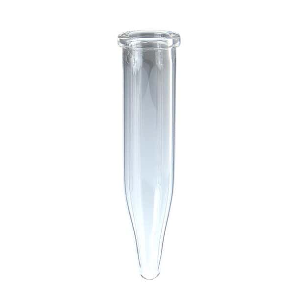 Cole-Parmer Microwave Vial w/ Crimp Cap, 0.5 to 2 mL, Silicone/PTFE, 20 mm; 100/pk
