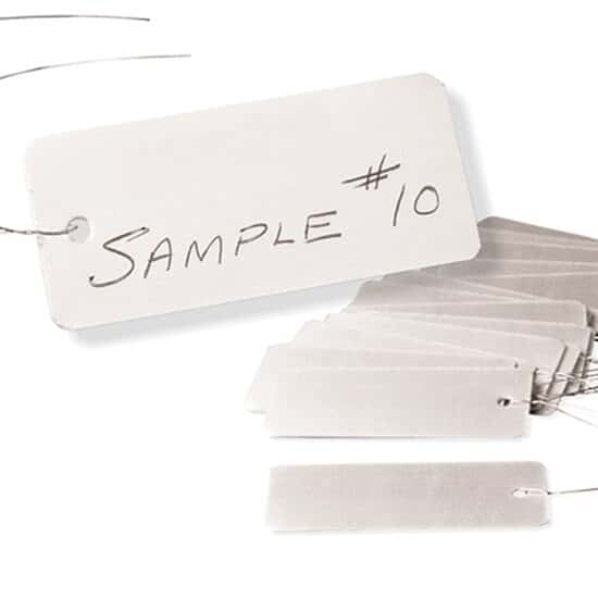 Cole-Parmer Write-On Aluminum Sample Tags; 48/PK