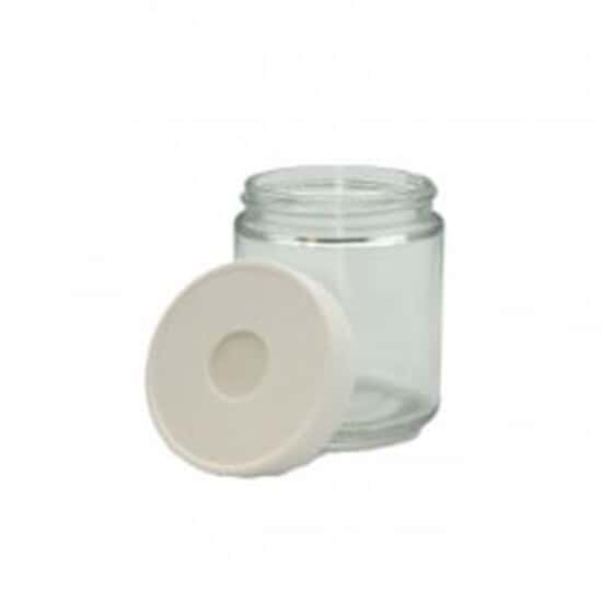 Cole-Parmer Pre-Cleaned EPA Wide-Mouth Septa Jar, Clear Glass, 125mL (4 oz), 24/CS