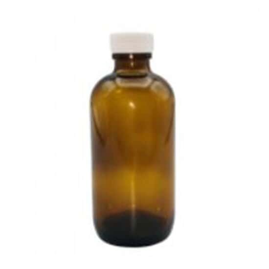 Cole-Parmer Pre-Cleaned EPA Narrow-Mouth Bottle, Amber Glass, 125mL (4 oz); 24/CS