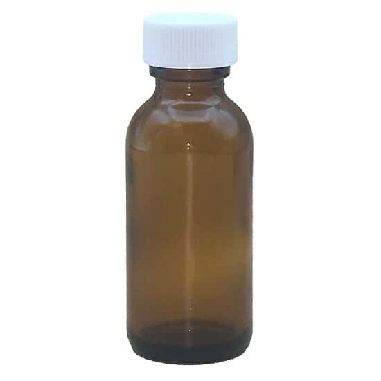 Cole-Parmer Pre-Cleaned EPA Narrow-Mouth Bottle, Amber Glass, 30 mL (1 oz); 48/CS