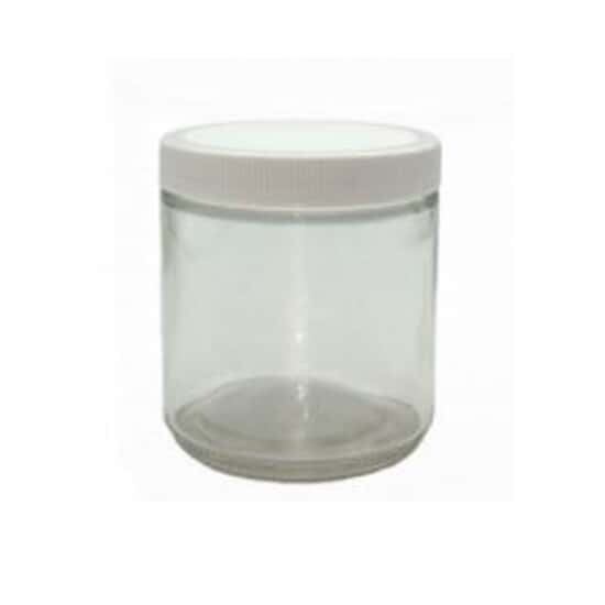 Cole-Parmer Pre-Cleaned EPA Sample Jar, Clear Glass, 500mL (17 oz); 12/CS