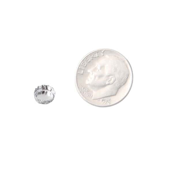 ColeParmer Essentials Micro Aluminum Weighing Dishes, 6mm Dia. x 2.5mm