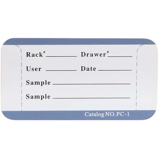 ColeParmer Essentials Plastic Label Cards for Drawer Style Freezer