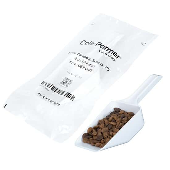 ColeParmer Essentials Double Bagged Sterile Lab Sampling Scoops