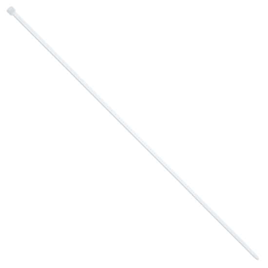ColeParmer Essentials 40 Pound Nylon Cable Zip Ties, 17.0" L, White