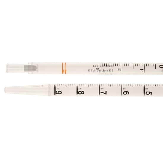 ColeParmer Essentials StandardLength Serological Pipette, 10 mL, WideBore, Ind. Pack; 200/CS