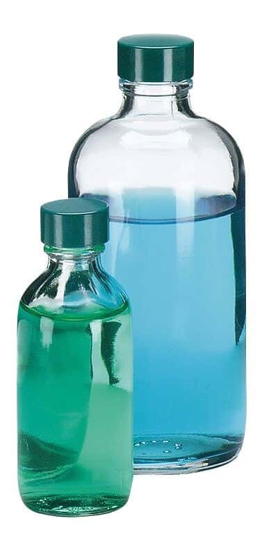 Cole-Parmer 7912 Narrow-Mouth Sample Bottle, Clear Glass, 125mL, 24/CS