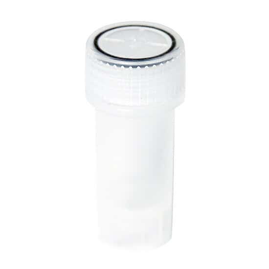 Cole-Parmer SamplePrep 2142-PE Vial with Screw Cap, Pre-Cleaned Polyethylene, 7 ml, 5/32” x 2” Long, 50/PK