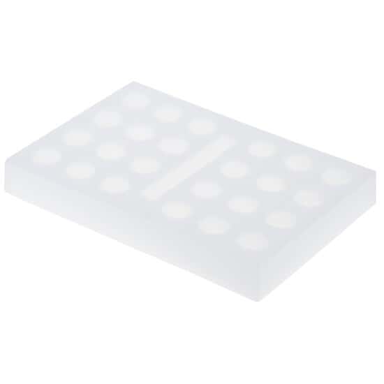 Cole-Parmer SamplePrep 2198-24-PE Homogenizer Foam Holder, 24 x 12 mL Vials; 1/EA