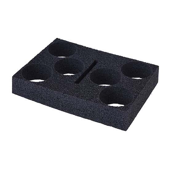 Cole-Parmer SamplePrep 2198 Homogenizer Foam Holder, 6 x 75 mL PC Jars 04575-72; 1/EA