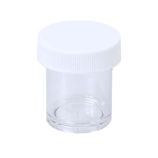 Cole-Parmer SamplePrep 2251-PC Vial with Screw Cap, Polycarbonate, 15 mL Short, 1-1/8