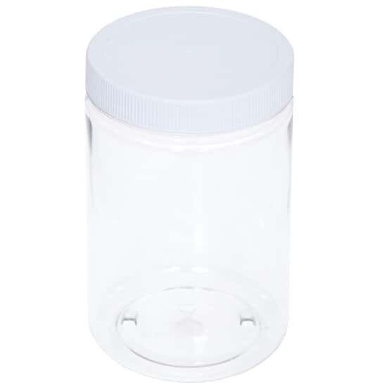 Cole-Parmer SamplePrep 2258 Jar with Screw Cap, Polyethylene Terephthalate(PET,) 25 oz (750 mL); 4/PK