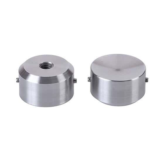 Cole-Parmer SamplePrep 6881E Replacement End Plugs for Mid-Size Grinding Vial Set 61043-08, SS; 2/PK